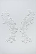 Very soft guipure flower applique, water soluble lace applique, lace flower, lace patch, bridal dress applique, wedding dress lace // A17-020