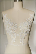 Paar Guipure Spitzenblume, Wasserlösliche Spitzenapplikation, Spitzenblume, Spitzenaufnäher, Brautkleid Applikation, Hochzeitskleid Spitzenblume// A17-018