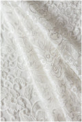 Ornate bridal lace, Guipure look wedding dress lace fabric, Berta Bridal inspired lace, veil lace, Alencon lace fabric// L17-095