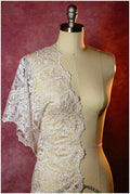 Guipure lace trim/ bridal lace trim/ wedding dress lace trim/ off-white ivory lace trim// T17-014