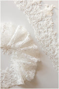 Very soft floral lace trim/ embroidered lace trim/ bridal trim/ floral lace trim// T17-032