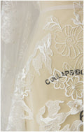 Blumen Spitzenstoff Off-White/ sehr weicher Hochzeit Spitzenstoff/ florale Brautspitze// L17-080