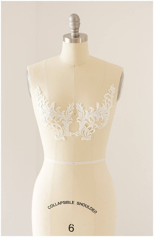 Guipure Blumen Applikation, wasserlösliche Spitzenapplikation, Spitzenblume, Spitzenaufnäher, Brautkleid Applikation, Hochzeitskleid Spitze// A17-019