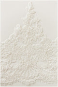 Lace trim off-white with pearls/ bridal veil trim/ wedding dress lace trim// T17-025