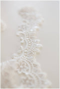 Silver Ivory Lace Trim/ Bridal Lace/ Embroidery Lace Trim/ Veil Lace Trim/ Flower Lace Trim/ T17-030