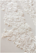 Very soft floral lace trim/ embroidered lace trim/ bridal trim/ floral lace trim// T17-032