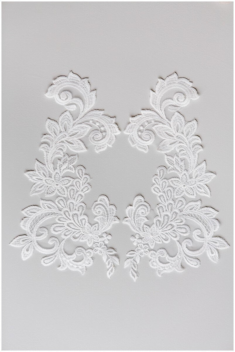 Spitze Patch Stickerei, Blume Applikation, Spitzenblume, Hochzeitskleid Spitze, Spitzenaufnäher für Brautkleider, Hochzeitskleid Spitzenapplikation// A17-127