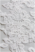Spitzenaufnäher für Brautkleider, Spitzenaufnäher Stickerei, Blumenapplikation, Spitzenblume, Hochzeitskleid Spitze, Hochzeitskleid Spitzenapplikation// A17-126