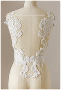 Spitzenaufnäher für Brautkleider, Spitzenaufnäher Stickerei, Blumenapplikation, Spitzenblume, Hochzeitskleid Spitze, Hochzeitskleid Spitzenapplikation// A17-126