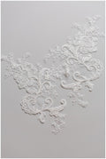 Spitzenblume Applikationen, bestickte BlumenSpitze Aufnäher, Spitzenstickerei, Brautkleid Spitzen Applikation, Brautkleid Spitze Applikation, Brautspitze// A17-098