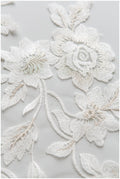 Spitzenblumen Aufnäher, BlumenApplikation, Romantische BlumenSpitze Applikation, Hochzeitskleid Spitze, Hochzeitskleid Spitzenapplikation, Brautspitze// A17-099