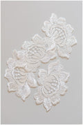 4pcs. 3D lace flowers for sewing/ 3D flower lace applique/ wedding dress lace applique/ bridal lace// A17-076