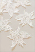 20pcs. 3D flowers for sewing/ 3D flower lace applique/ wedding dress lace applique/ bridal lace// A17-081