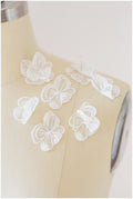 30pcs. 3D flowers for sewing/ 3D flower applique/ wedding dress applique// A17-086-1