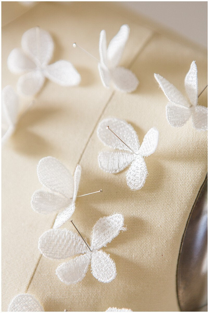 20 pièces. Fleurs 3D pour la couture/ applique de dentelle de fleur 3D/ applique de dentelle de robe de mariée/ dentelle de mariée// A17-088