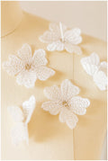 10pcs 3D lace flowers for sewing/ 3D flower lace applique/ 3D lace flower for wedding dress/ bridal applique// A17-103