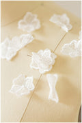 10pcs. 3D flowers for sewing/ 3D lace applique/ 3D lace flower/ wedding dress lace applique/ wedding dress applique// A17-111