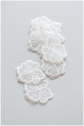10pcs. 3D flowers for sewing/ 3D lace applique/ 3D lace flower/ wedding dress lace applique/ wedding dress applique// A17-111