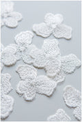 20pcs 3D flowers for sewing/ lace applique/ wedding dress lace applique/ bridal 3D applique// A17-112