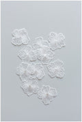 10pcs 3D flowers/ lace applique for wedding dress/ bridal lace/ 3D flower applique// A17-115