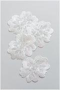 6pcs. 3D lace flowers for sewing/ 3D flower lace applique/ lace flowers/ wedding dress lace applique// A17-117