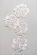 6pcs. 3D lace flowers for sewing on/ 3D flower lace applique/ wedding dress applique/ bridal applique// A17-121 