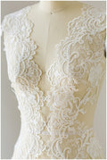 Romantic off-white lace trim/ floral bridal lace/ bridal lace trim/ veil lace trim/ wedding dress lace// T17-039