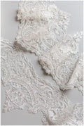 Bridal lace trim off-white/ Brut veil lace trim/ elegant bridal lace trim// T17-048