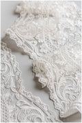 Bridal lace trim off-white/ Brut veil lace trim/ elegant bridal lace trim// T17-048