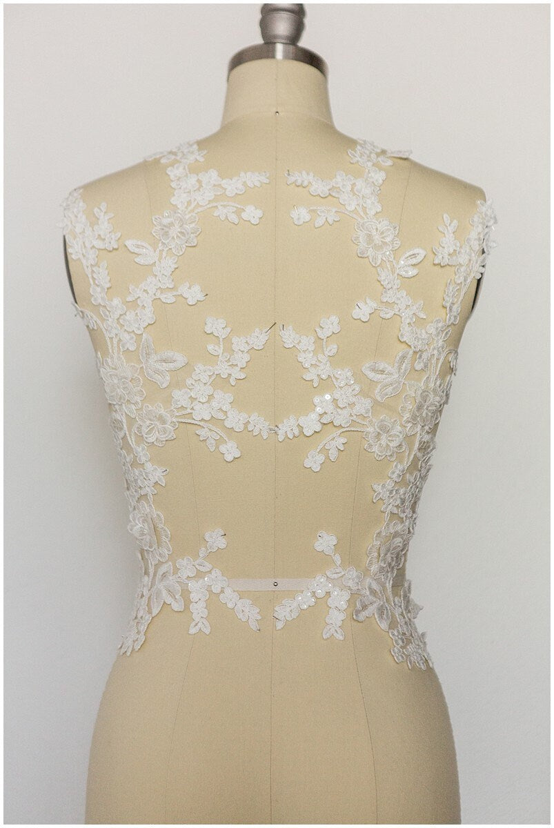 3D lace applique, lace flower, flower applique, wedding dress lace applique// A17-134