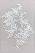 Flower applique, lace flower applique, lace flower applique, flower applique, wedding dress lace applique, lace flower applique// A17-137