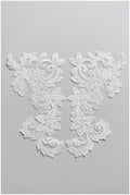 Spitze Patch Stickerei, Blume Applikation, Spitzenblume, Hochzeitskleid Spitze, Spitzenaufnäher für Brautkleider, Hochzeitskleid Spitzenapplikation// A17-127