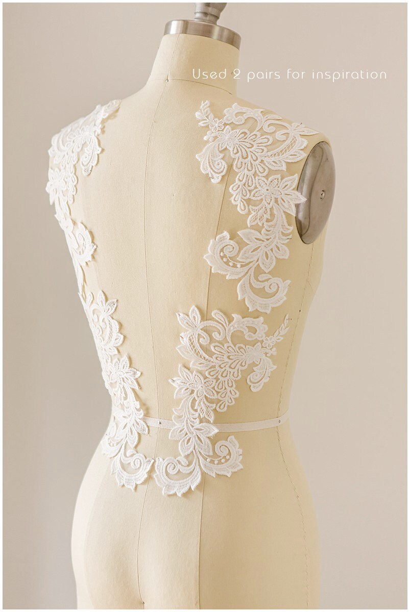 Spitze Patch Stickerei, Blume Applikation, Spitzenblume, Hochzeitskleid Spitze, Spitzenaufnäher für Brautkleider, Hochzeitskleid Spitzenapplikation// A17-127