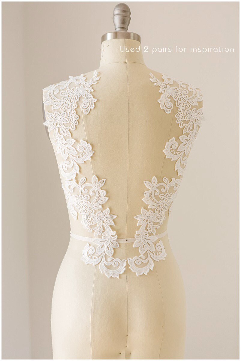 Spitze Patch Stickerei, Blume Applikation, Spitzenblume, Hochzeitskleid Spitze, Spitzenaufnäher für Brautkleider, Hochzeitskleid Spitzenapplikation// A17-127