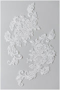 Spitzenaufnäher für Brautkleider, Spitzenaufnäher Stickerei, Blumenapplikation, Spitzenblume, Hochzeitskleid Spitze, Hochzeitskleid Spitzenapplikation// A17-126