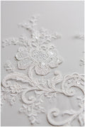 Spitzenblume Applikationen, bestickte BlumenSpitze Aufnäher, Spitzenstickerei, Brautkleid Spitzen Applikation, Brautkleid Spitze Applikation, Brautspitze// A17-098