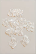 30pcs. 3D flowers for sewing/ 3D flower applique/ wedding dress applique// A17-086-1