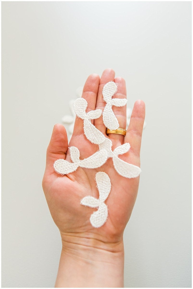 20pcs. 3D flowers for sewing/ 3D flower lace applique/ wedding dress lace applique// A17-087-1