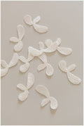 10pcs. Lace Flower Patch, 3D Flower Patch, 3D Flower Lace Applique, 3D Lace Flower, Wedding Dress Lace Applique, Butterfly Applique // A17-087