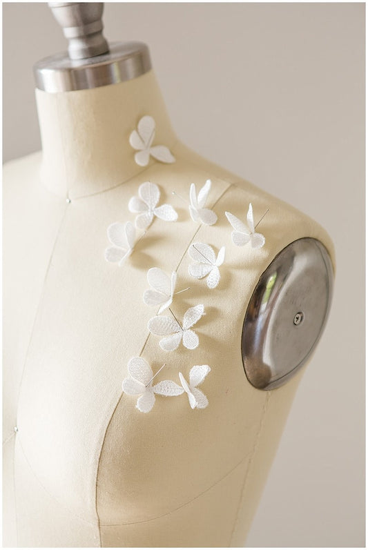 20 pièces. Fleurs 3D pour la couture/ applique de dentelle de fleur 3D/ applique de dentelle de robe de mariée/ dentelle de mariée// A17-088