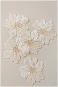 20pcs 3D lace flowers for sewing/ 3D flower lace applique/ wedding dress lace applique/ bridal 3D applique// A17-101 