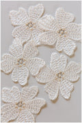10pcs 3D lace flowers for sewing/ 3D flower lace applique/ 3D lace flower for wedding dress/ bridal applique// A17-103