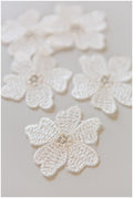 10pcs 3D lace flowers for sewing/ 3D flower lace applique/ 3D lace flower for wedding dress/ bridal applique// A17-103