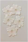 10pcs 3D lace flowers for sewing/ 3D flower lace applique/ 3D lace flower for wedding dress/ bridal applique// A17-103