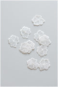 10pcs. 3D flowers for sewing/ 3D lace applique/ 3D lace flower/ wedding dress lace applique/ wedding dress applique// A17-111