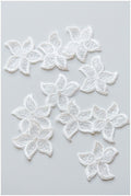 10pcs lace flower patch/ 3D lace flower/ wedding dress lace applique/ bridal 3D applique// A17-113