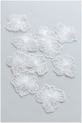 10pcs 3D flowers/ lace applique for wedding dress/ bridal lace/ 3D flower applique// A17-115