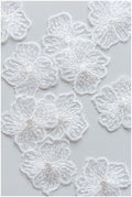 10pcs 3D flowers/ lace applique for wedding dress/ bridal lace/ 3D flower applique// A17-115
