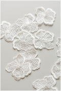 10pcs 3D lace flowers for sewing/ 3D flower applique/ wedding dress lace applique/ bridal lace// A17-120