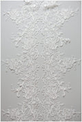 Romantic off-white lace trim/ floral bridal lace/ bridal lace trim/ veil lace trim/ wedding dress lace// T17-039